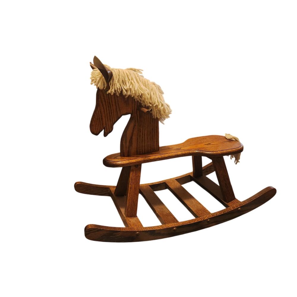 Amish Handmade  Wooden Heirloom rocking Horse